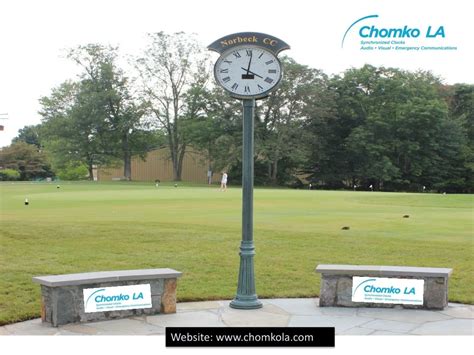 chomkola golf course outdoor clock.